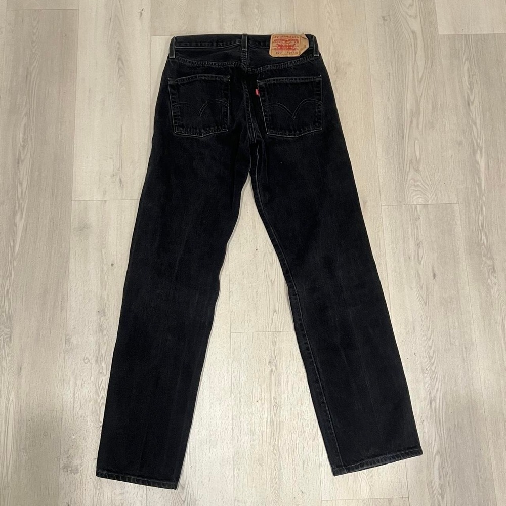 Levi's 501XX black denim jeans 1999! Button fly Size 29x32 faded blk 90s grunge